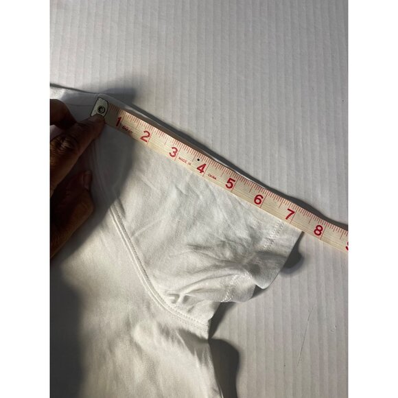 Womens Lou & Grey White V-Neck Tee & Green Elastic Drawstring Skorts Set Tennis - Picture 10 of 14